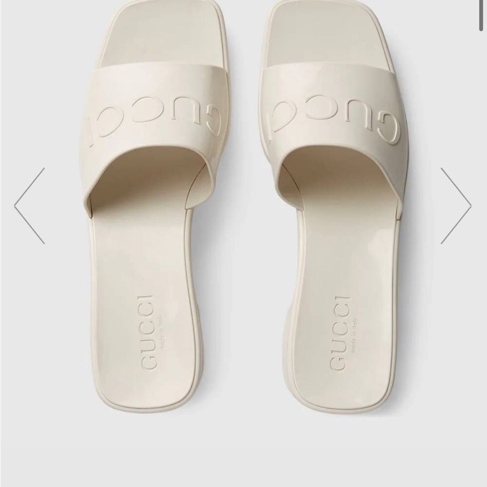 GUCCI WOMEN'S RUBBER SLIDE SANDAL